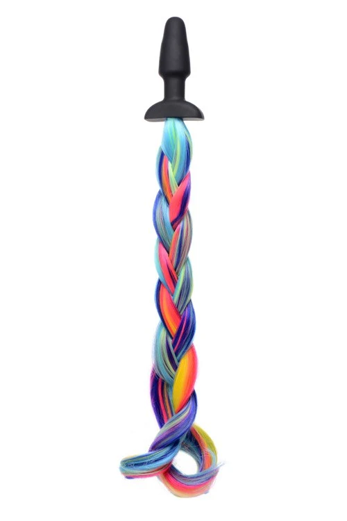 Rainbow Pony Tail Anal Plug - Image 4