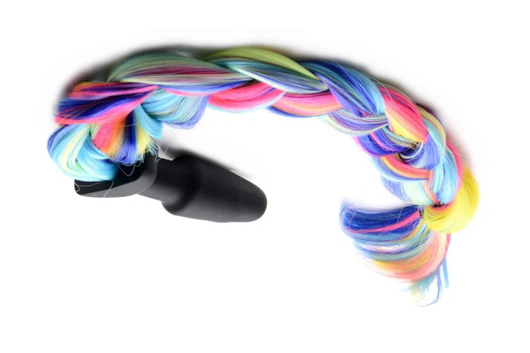 Rainbow Pony Tail Anal Plug - Image 6