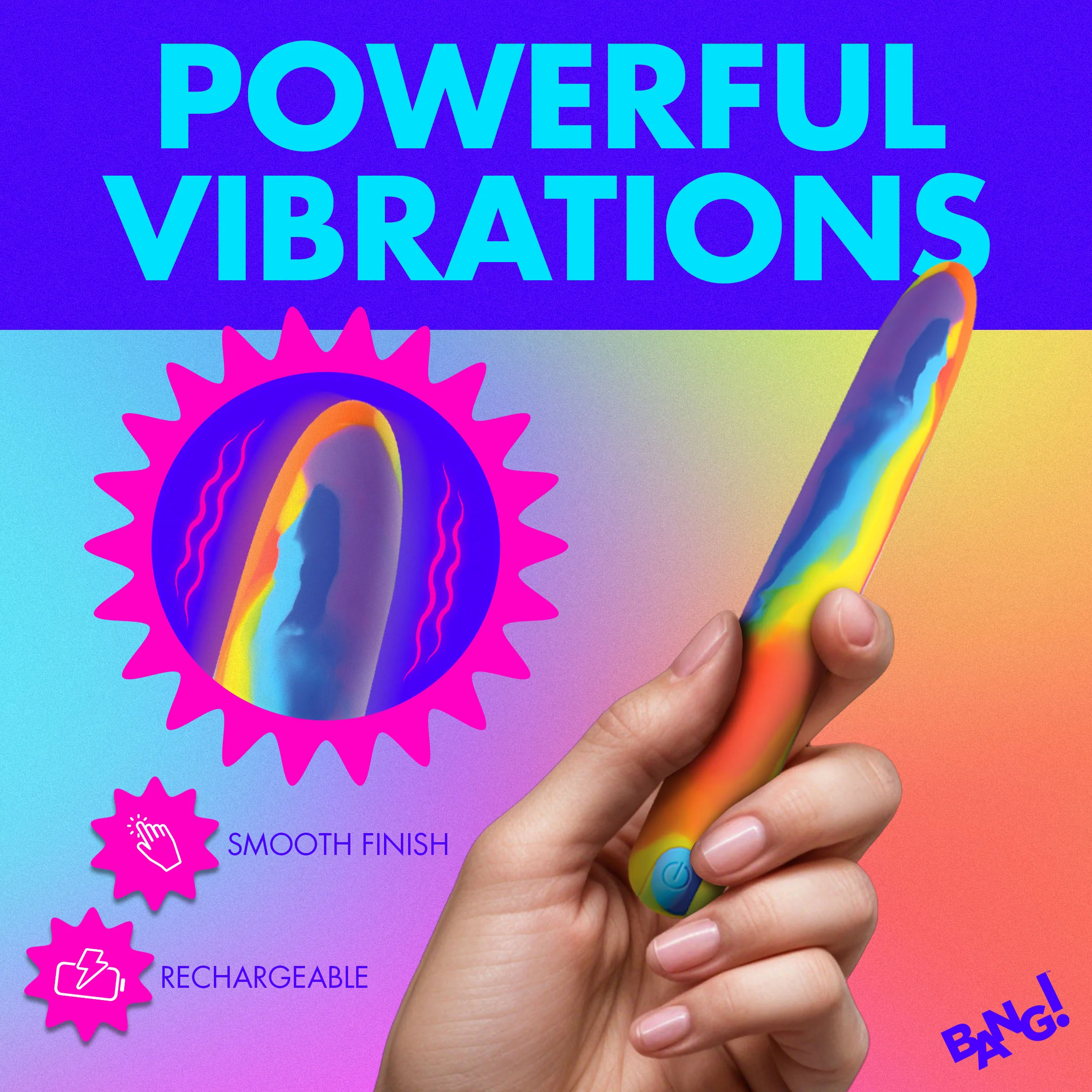 Rainbow Silicone Vibrator - Image 2