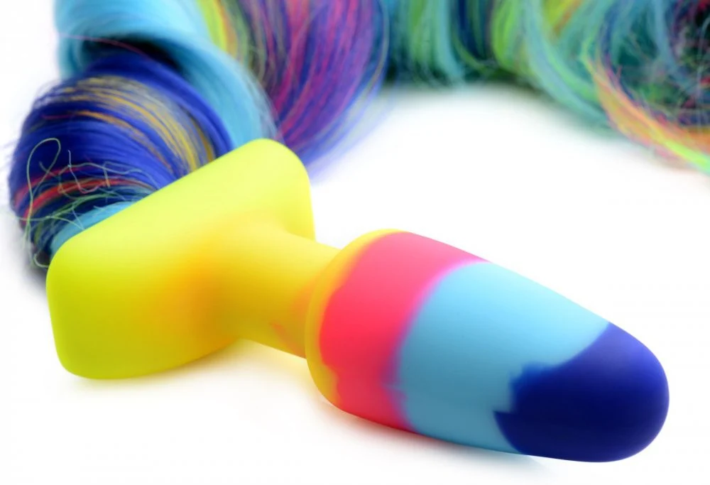 Rainbow Unicorn Tail Anal Plug - Image 4