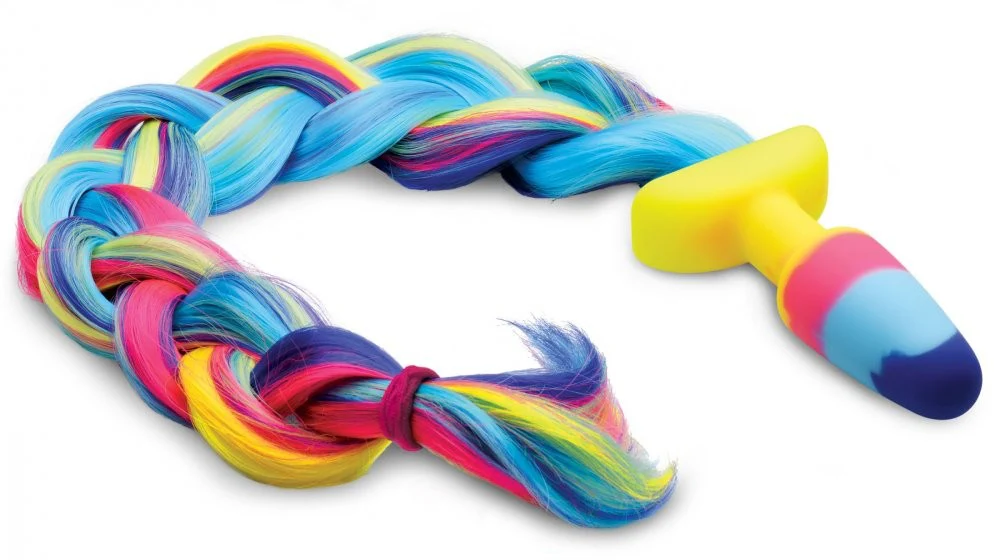 Rainbow Unicorn Tail Anal Plug - Image 5