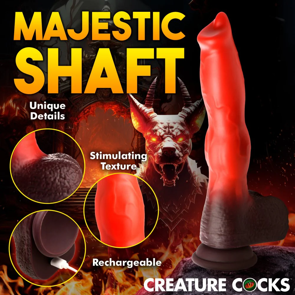 Ramming Hound Thrusting & Vibrating Silicone Dildo - Image 3