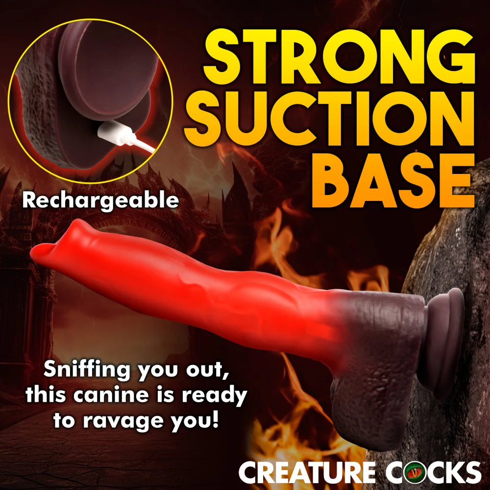 Ramming Hound Thrusting & Vibrating Silicone Dildo - Image 6