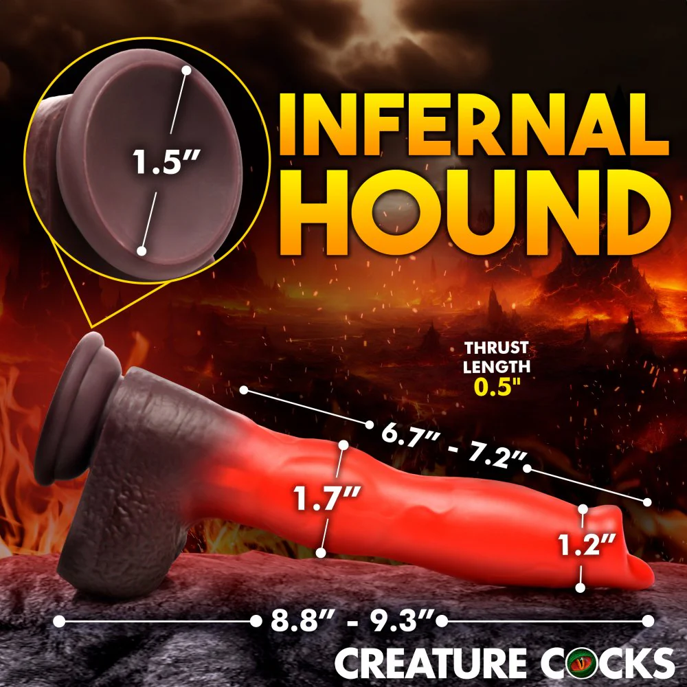Ramming Hound Thrusting & Vibrating Silicone Dildo - Image 8
