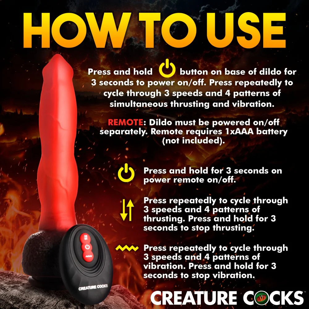 Ramming Hound Thrusting & Vibrating Silicone Dildo - Image 9