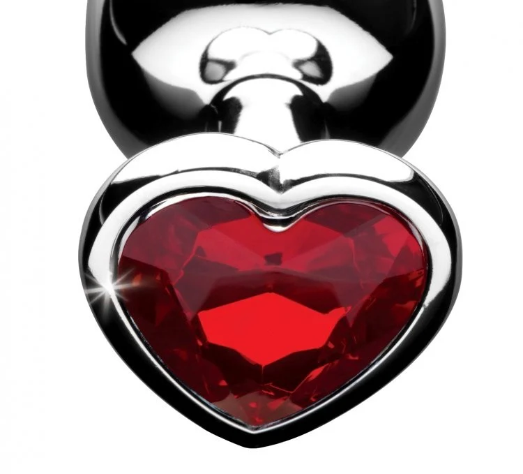 Red Heart Gem Anal Plug - Image 5