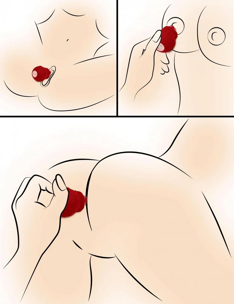 Red Violet 10X Silicone Clitoral Stimulator - Image 3