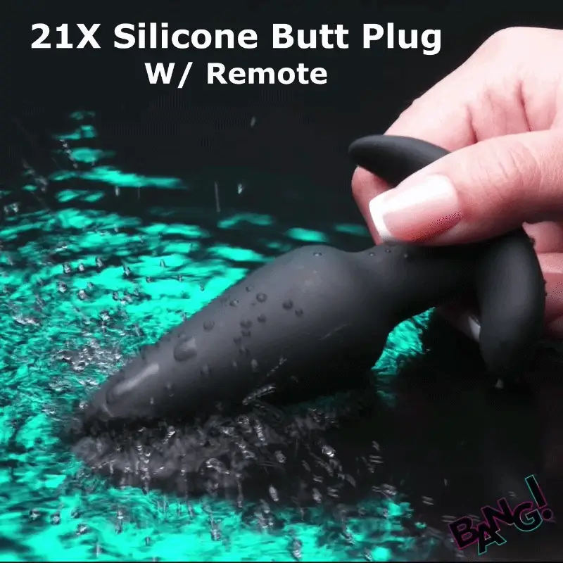 Remote Control 21X Vibrating Silicone Butt Plug - Image 2