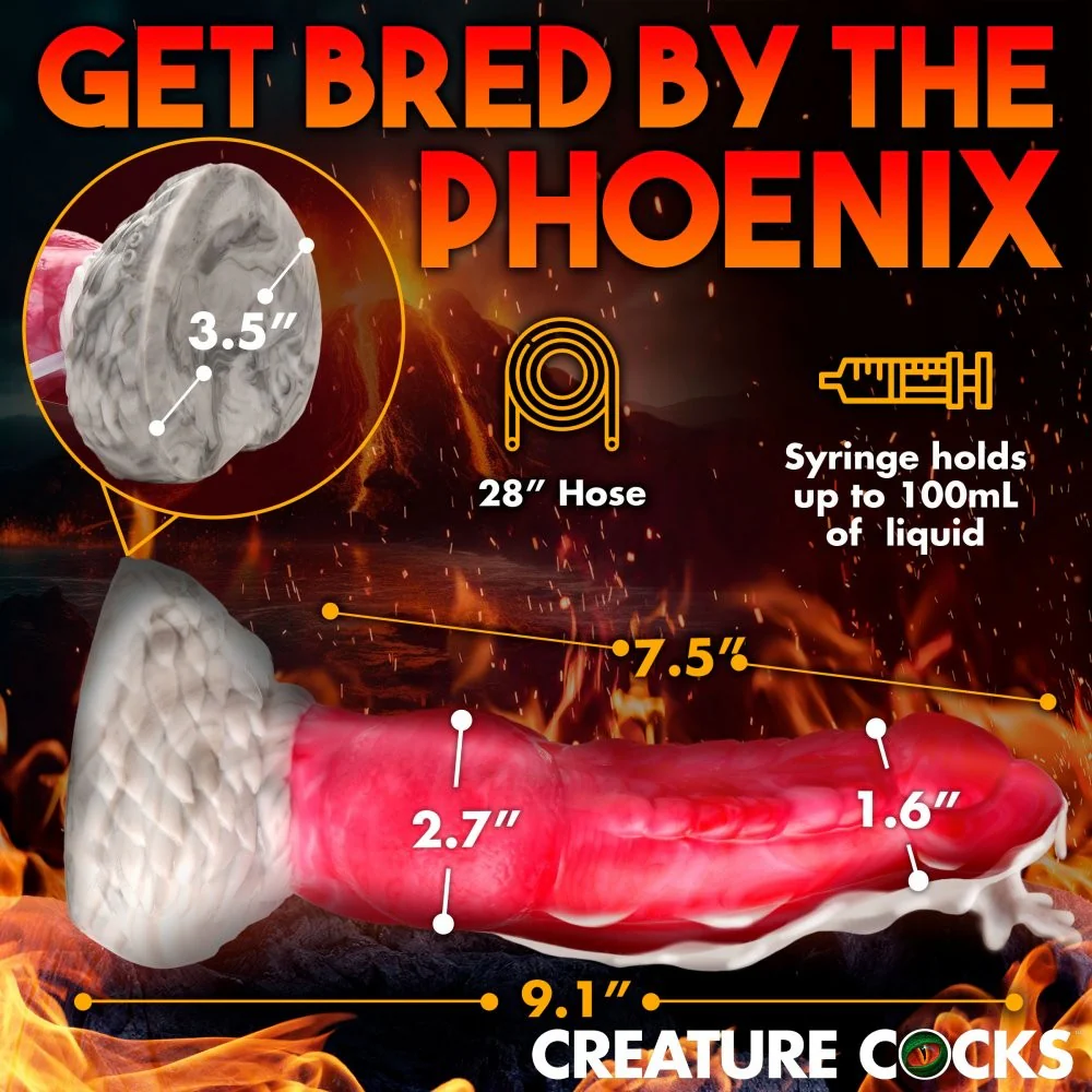 Resurrector Phoenix Squirting Silicone Dildo - Image 5