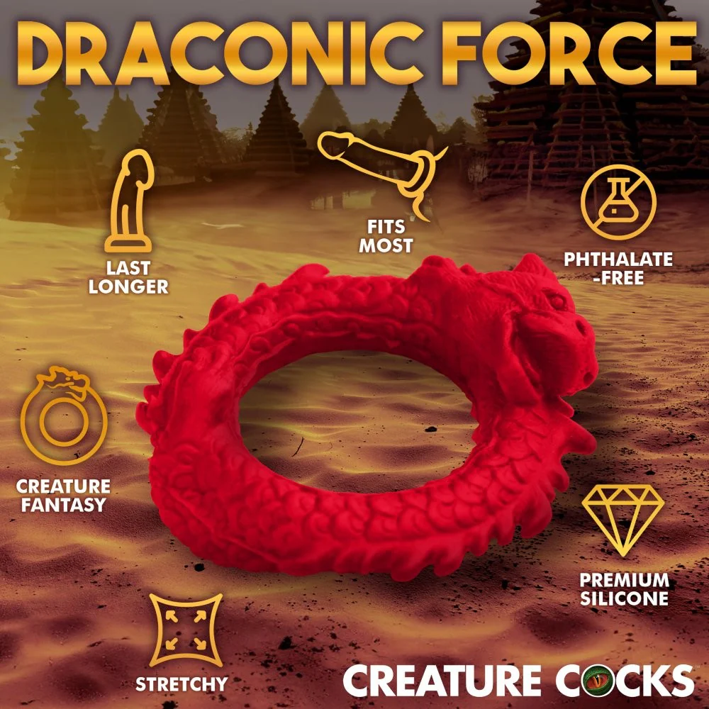 Rise of the Dragon Silicone Cock Ring - Image 5