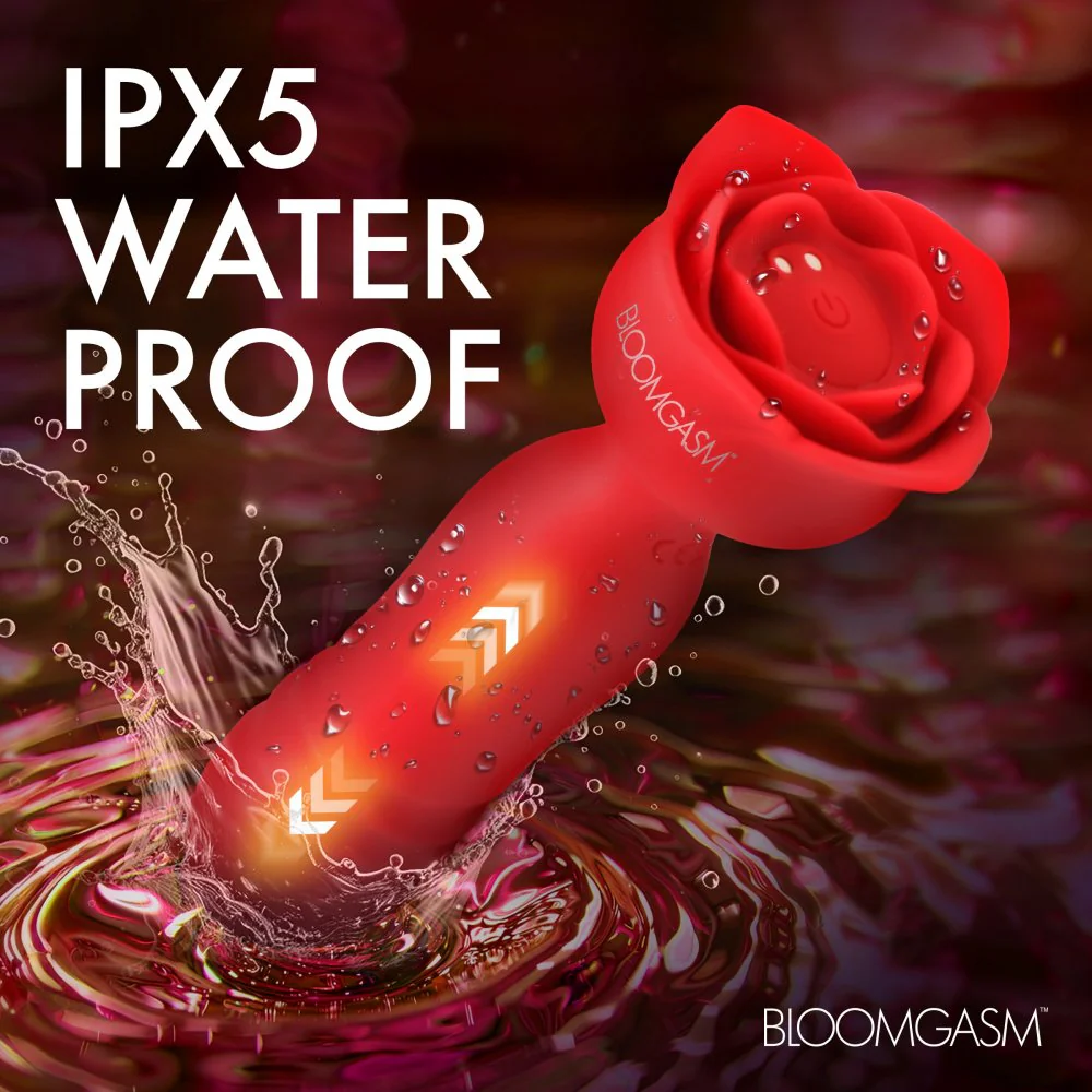Rose Delight Silicone Thrusting Vibrator - Image 7