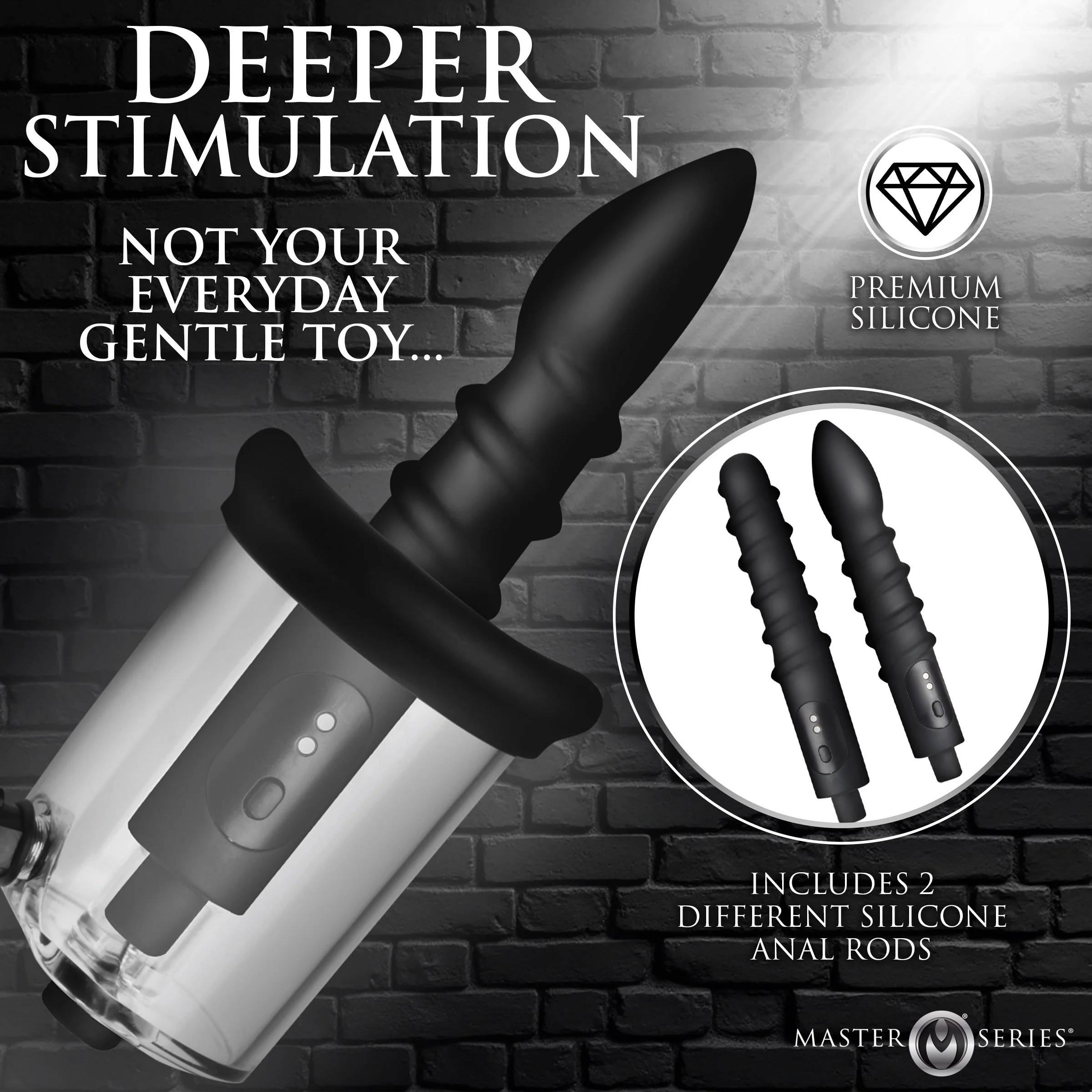 Rosebud Driller Deluxe Set Vibrating Silicone Rosebud Pump - Image 4