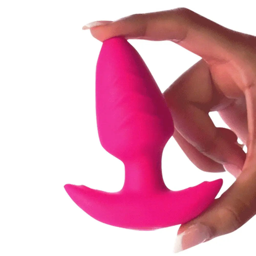 Rotating and Vibrating Silicone Butt Plug - Image 2