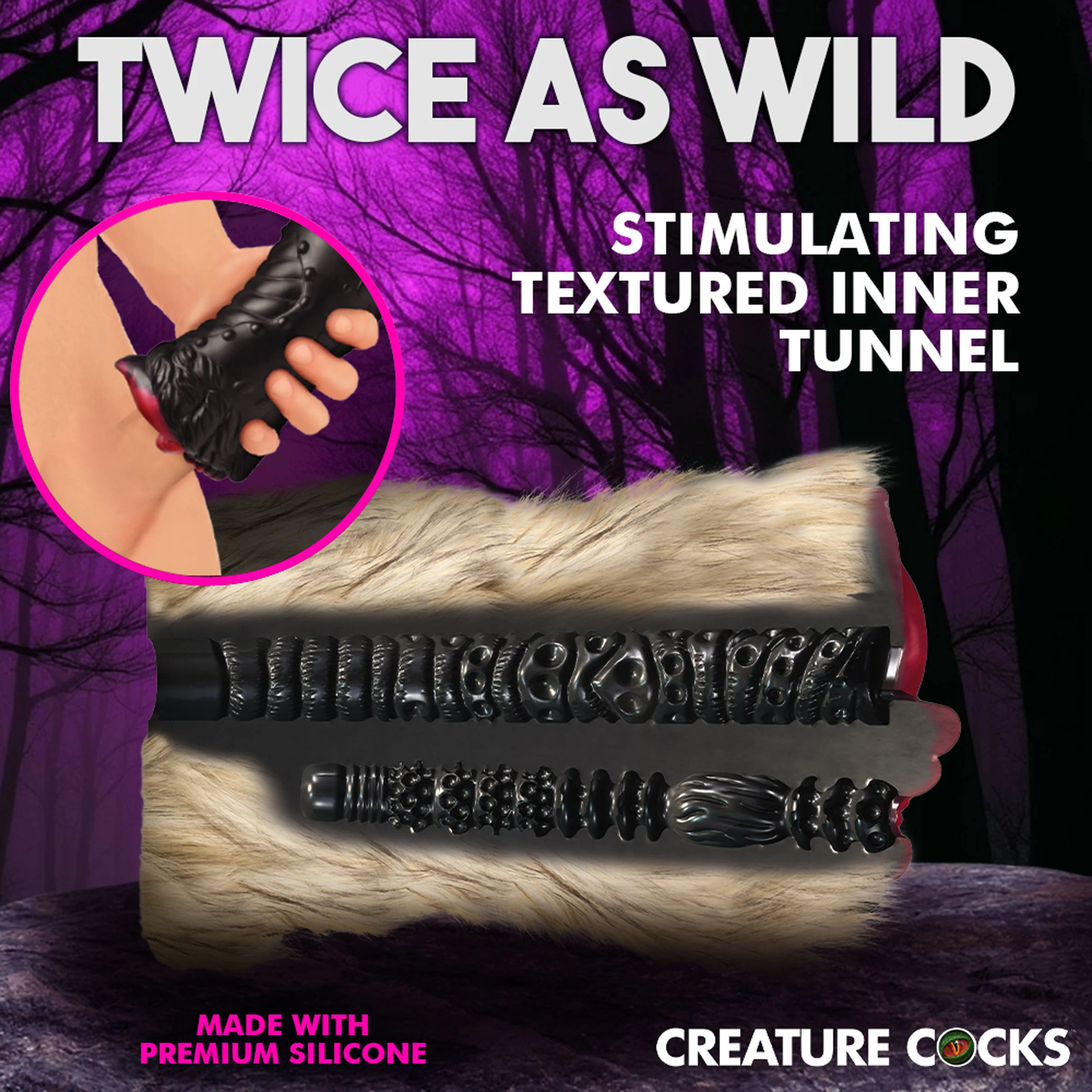Savage She-Wolf Silicone Stroker - Image 2