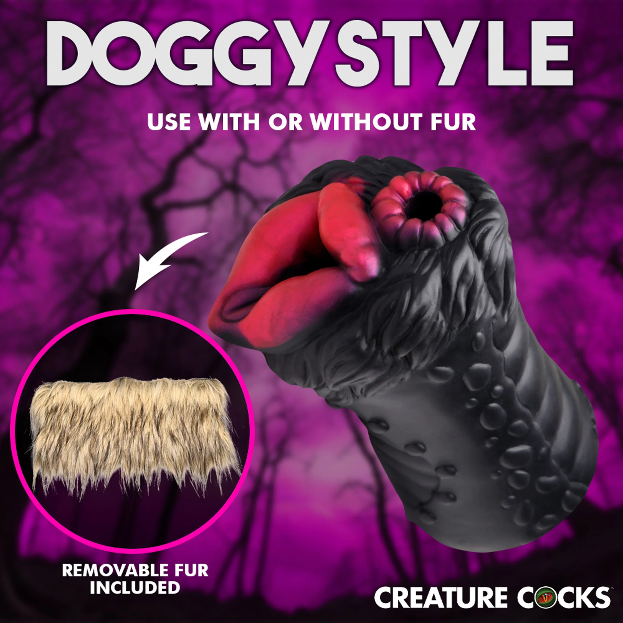 Savage She-Wolf Silicone Stroker - Image 3
