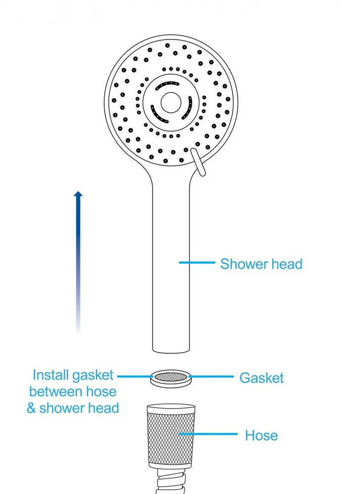Shower Head with Silicone Nozzle - Image 5