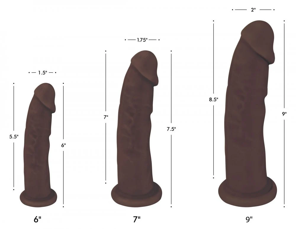 Silexpan Hypoallergenic Dark Silicone Dildo - Image 2