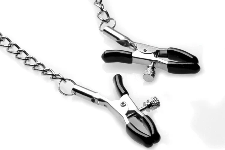 Silicone Ball Gag with Nipple Clamps - Image 4