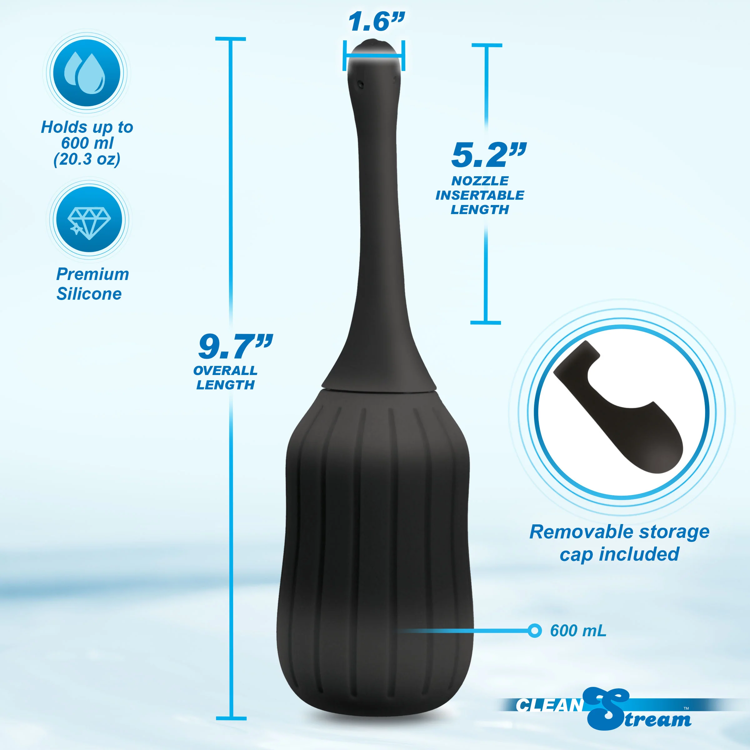 Silicone Enema Bulb w/ Posable Nozzle - Image 5