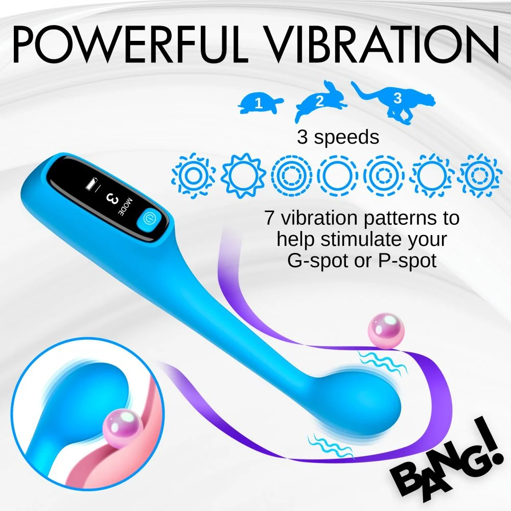 Silicone G-spot Vibrator with Digital Display - Image 3