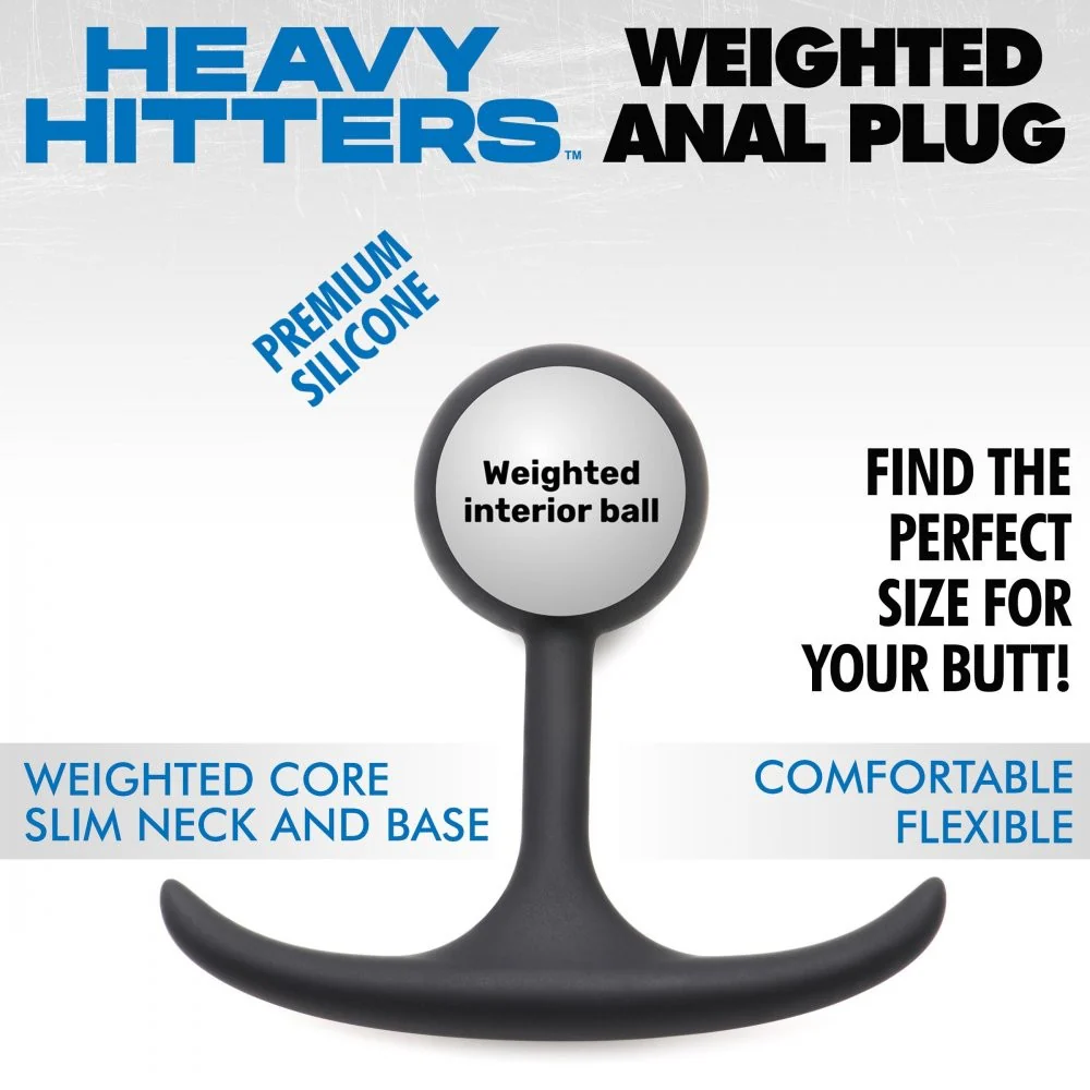 Silicone Round Weighted Anal Plug - Image 2