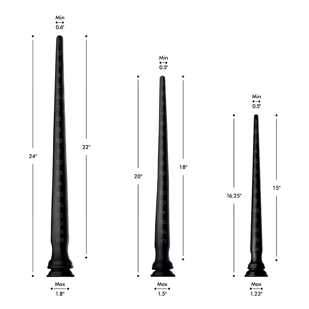Silicone Tapered Anal Hose - Image 3