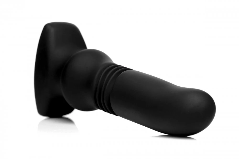 Silicone Vibrating and Thrusting Plug with Remote Control - Image 5