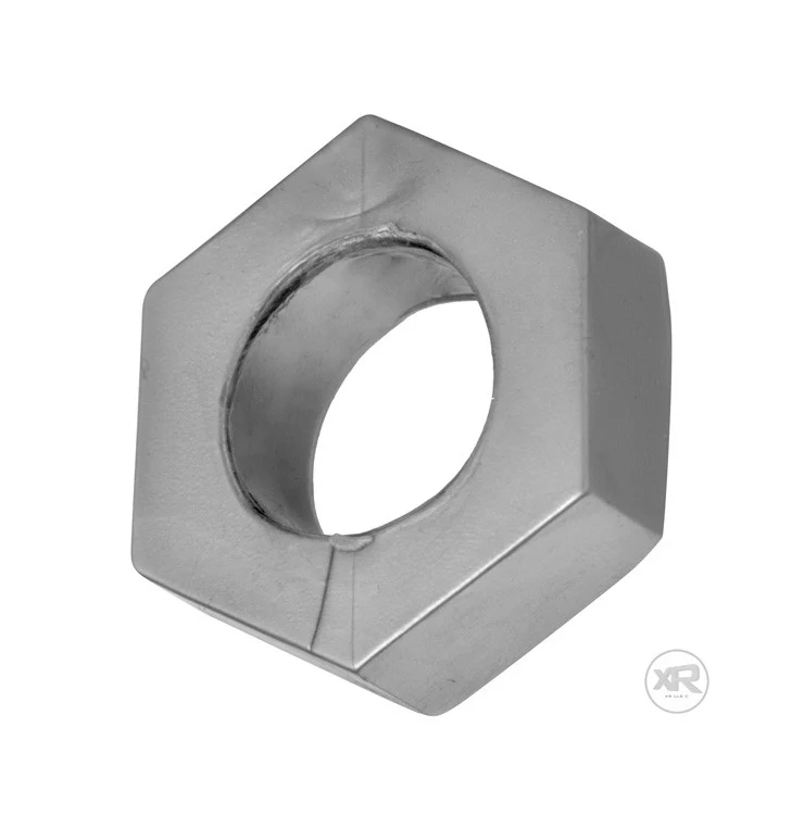 Silver Hex Cock Ring and Ball Stretcher - Image 2