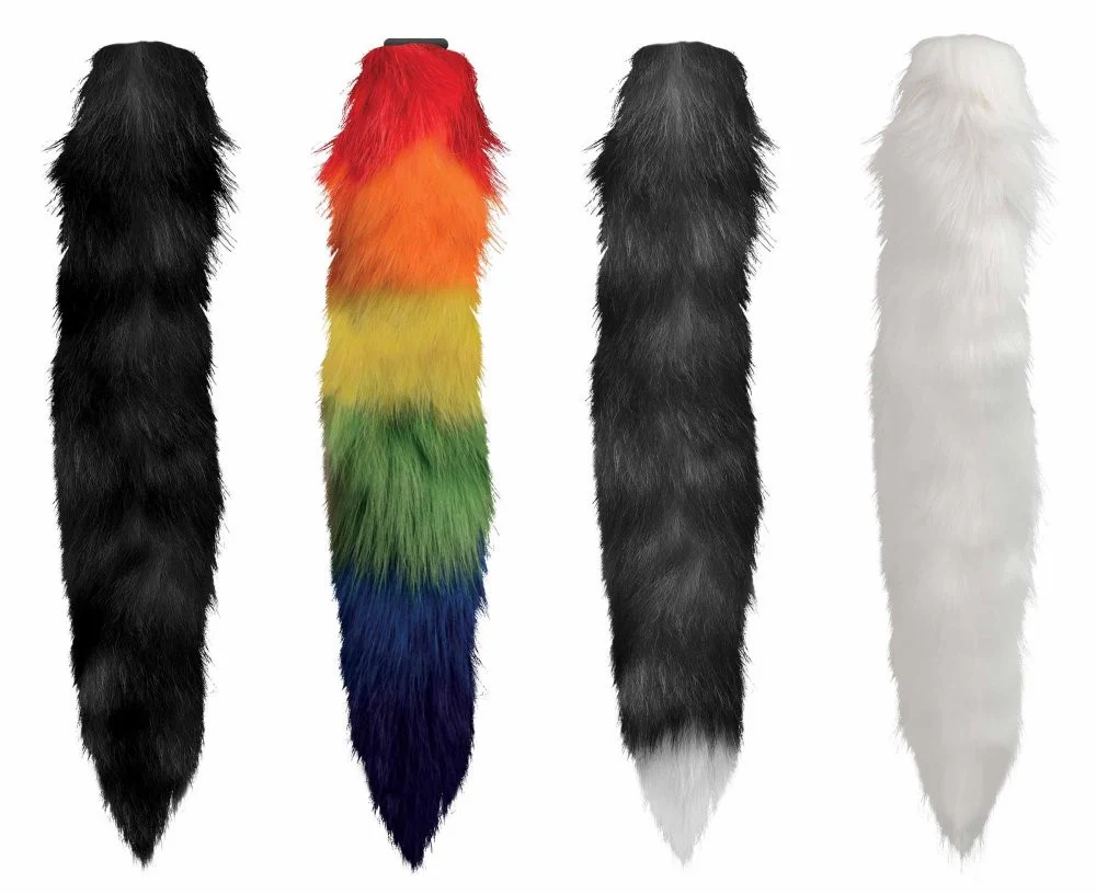 Small Vibrating Anal Plug with Interchangeable Fox Tail