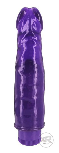 Purple Vibrating Dildo - Image 2