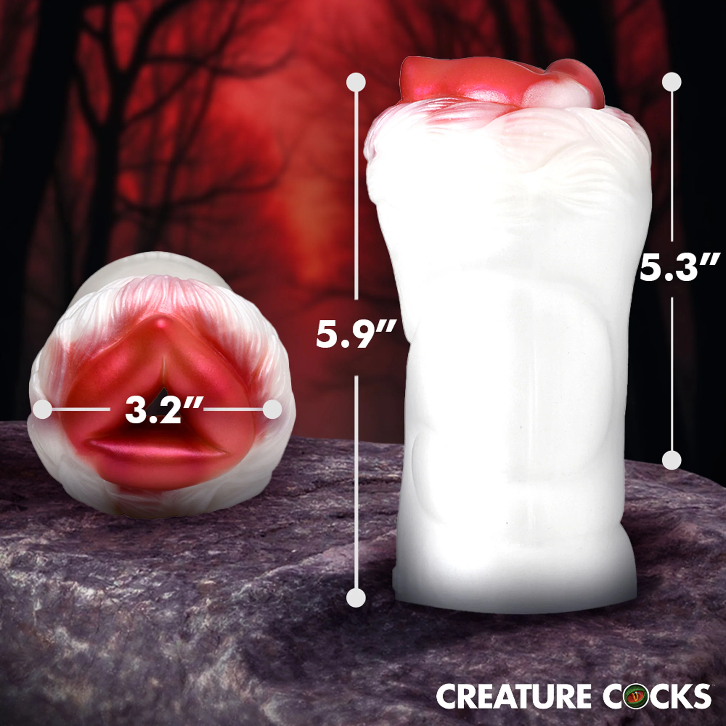 Snow She-Wolf Silicone Stroker - Image 4