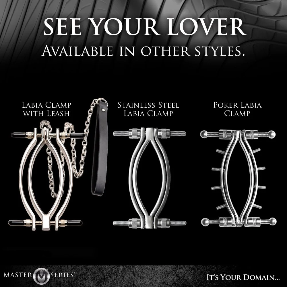 Spread Em Stainless Steel Poker Labia Clamp with Adjustable Pressure Screws - Image 8