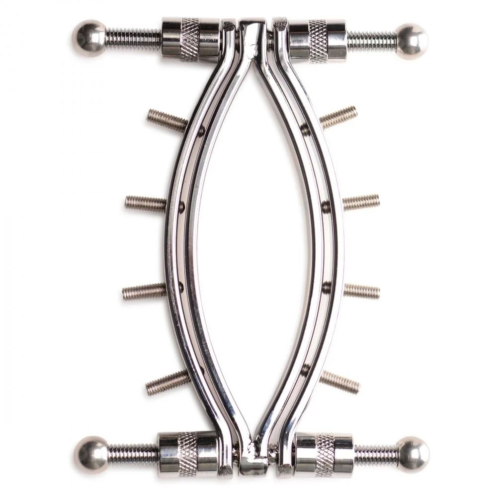Spread Em Stainless Steel Poker Labia Clamp with Adjustable Pressure Screws - Image 9
