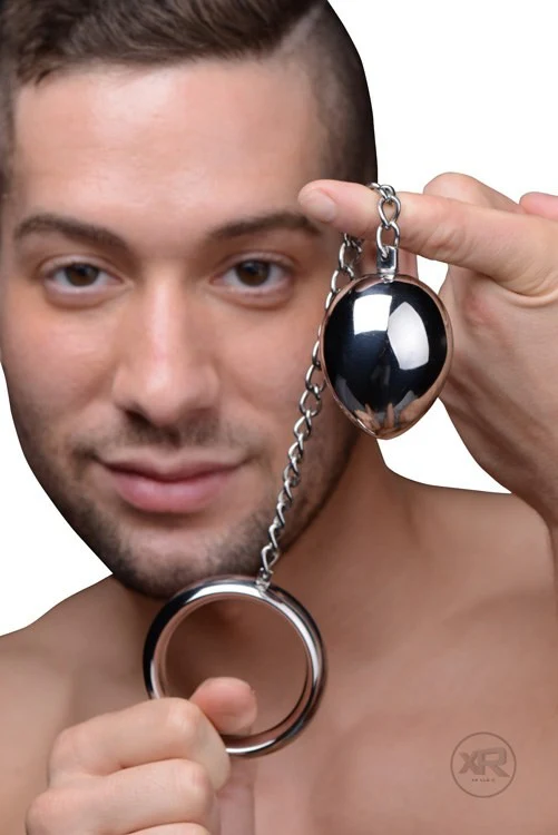 Stainless Steel Cock Ring and Anal Plug - Image 4