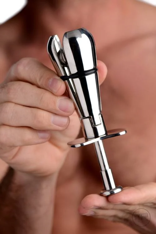 Stainless Steel Locking Anal Plug - Image 8