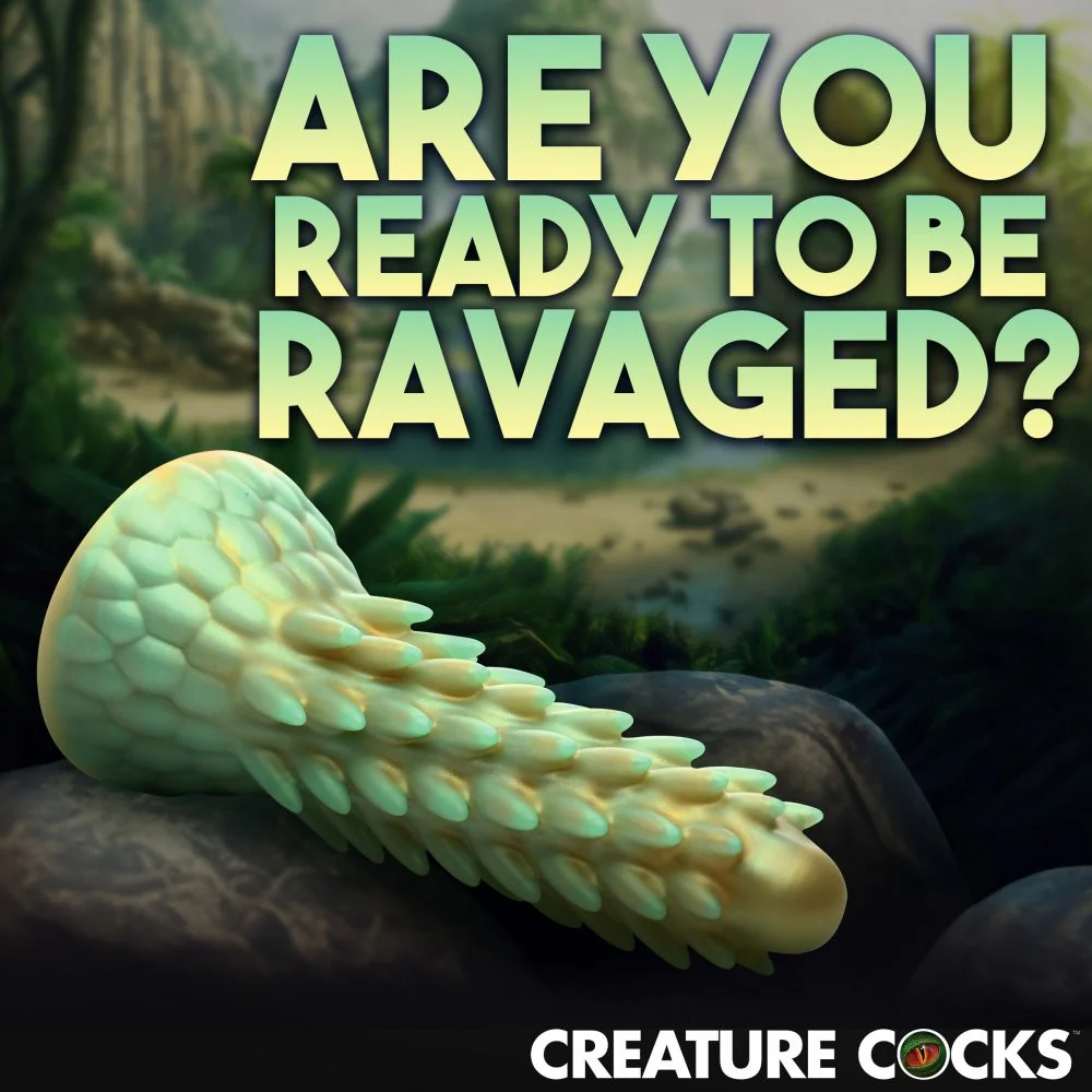 Stegosaurus Spiky Reptile Silicone Dildo - Image 4
