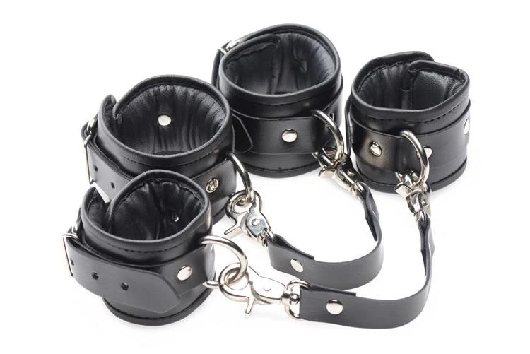 Strap Linked Bondage Cuffs - Image 4