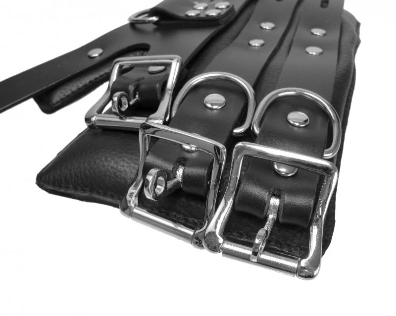 Strict Leather Four Buckle Suspension Cuffs - Image 4