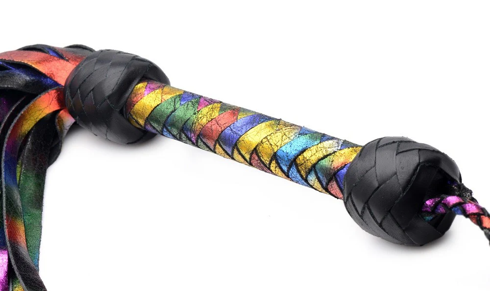 Strict Leather Rainbow Flogger - Image 3