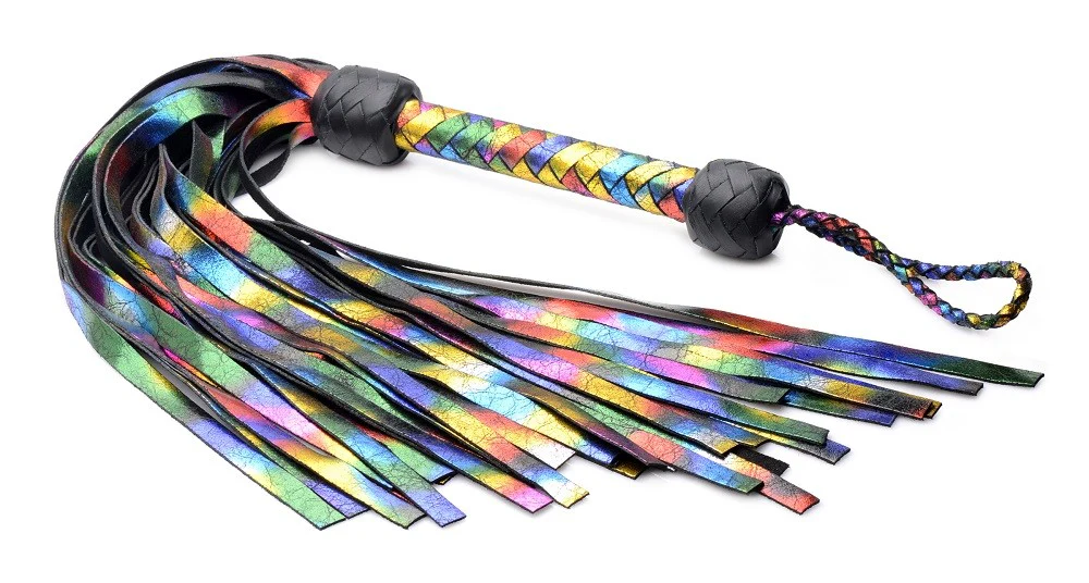 Strict Leather Rainbow Flogger - Image 4