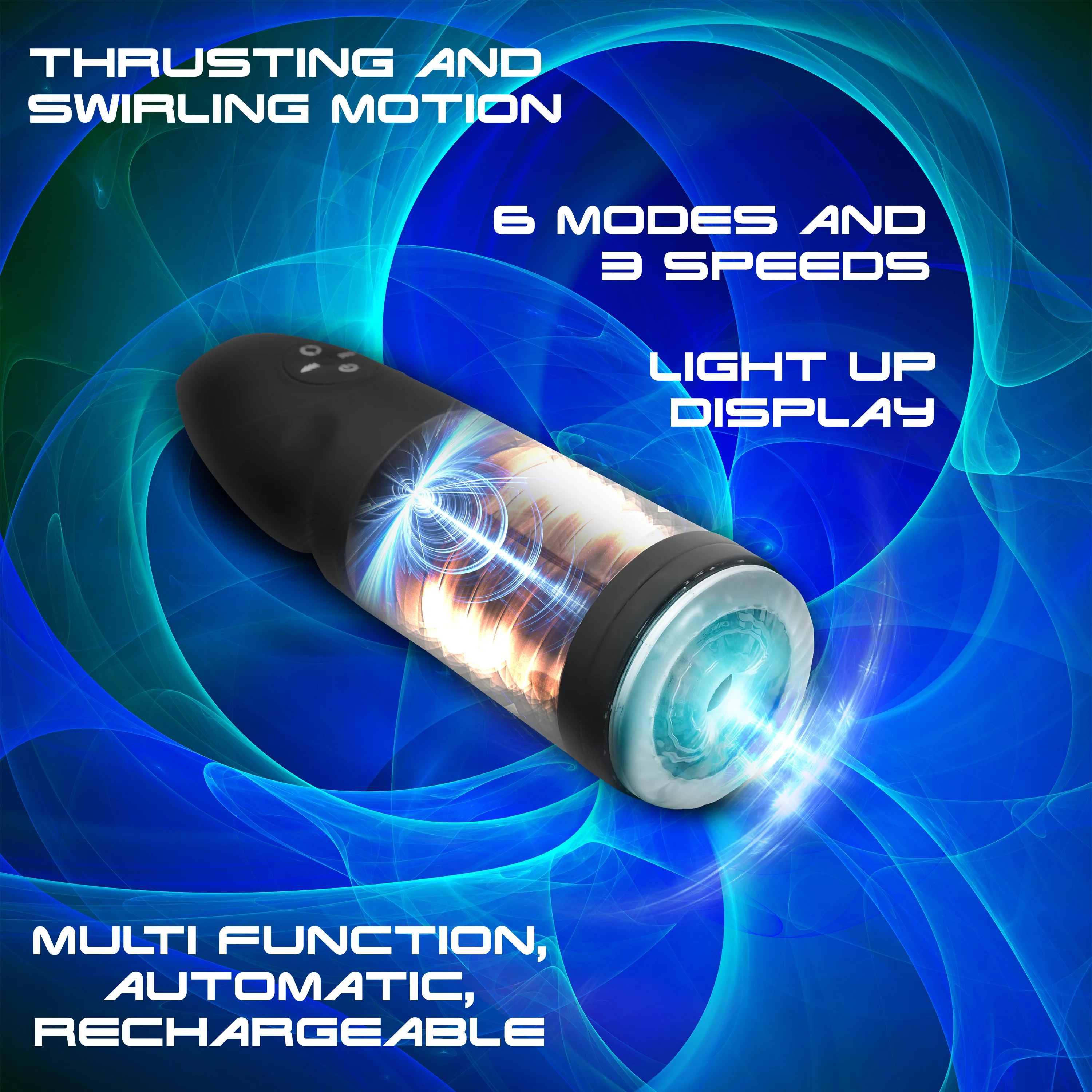 Strobe Multi Function Rechargeable Stroker - Image 4