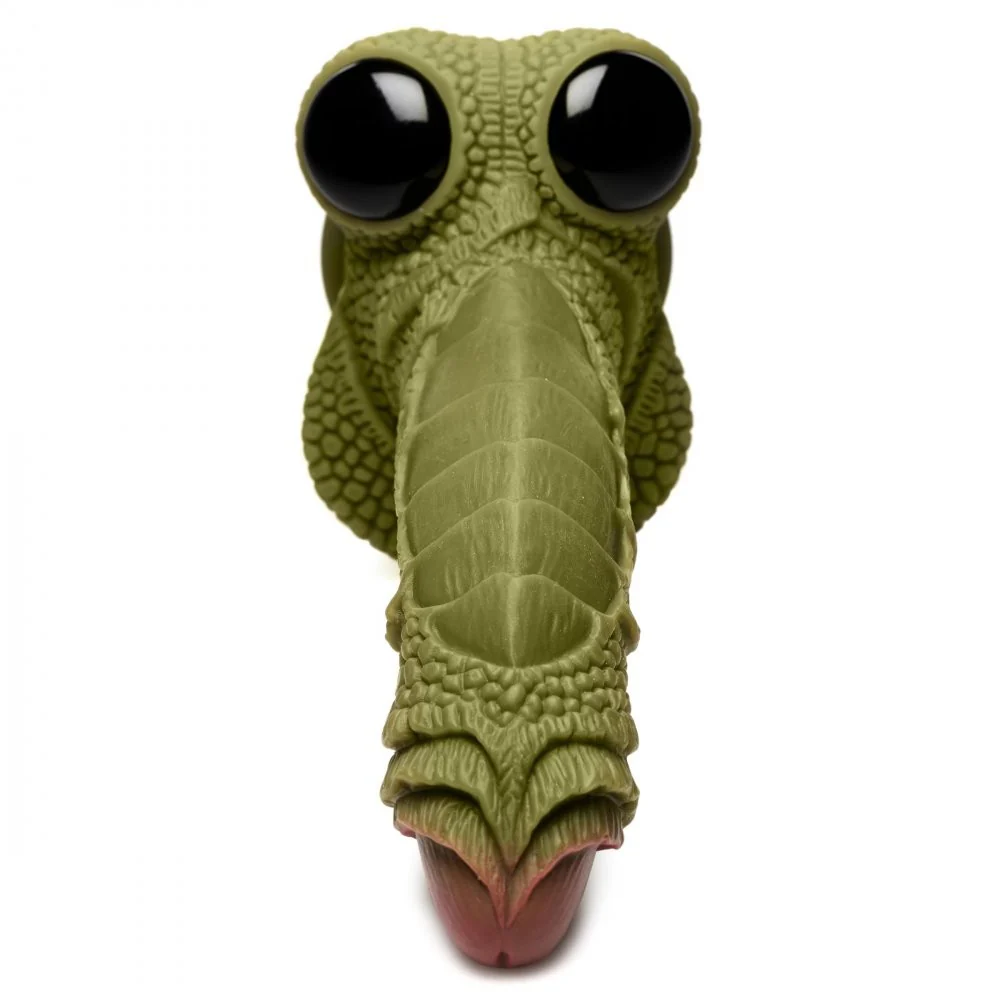 Swamp Monster Green Scaly Silicone Dildo - Image 4