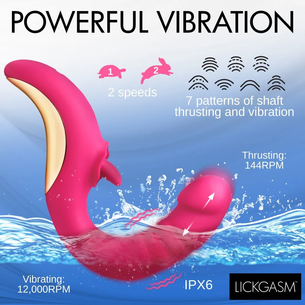 Tease and Please Thrusting and Licking Vibrator - Image 4