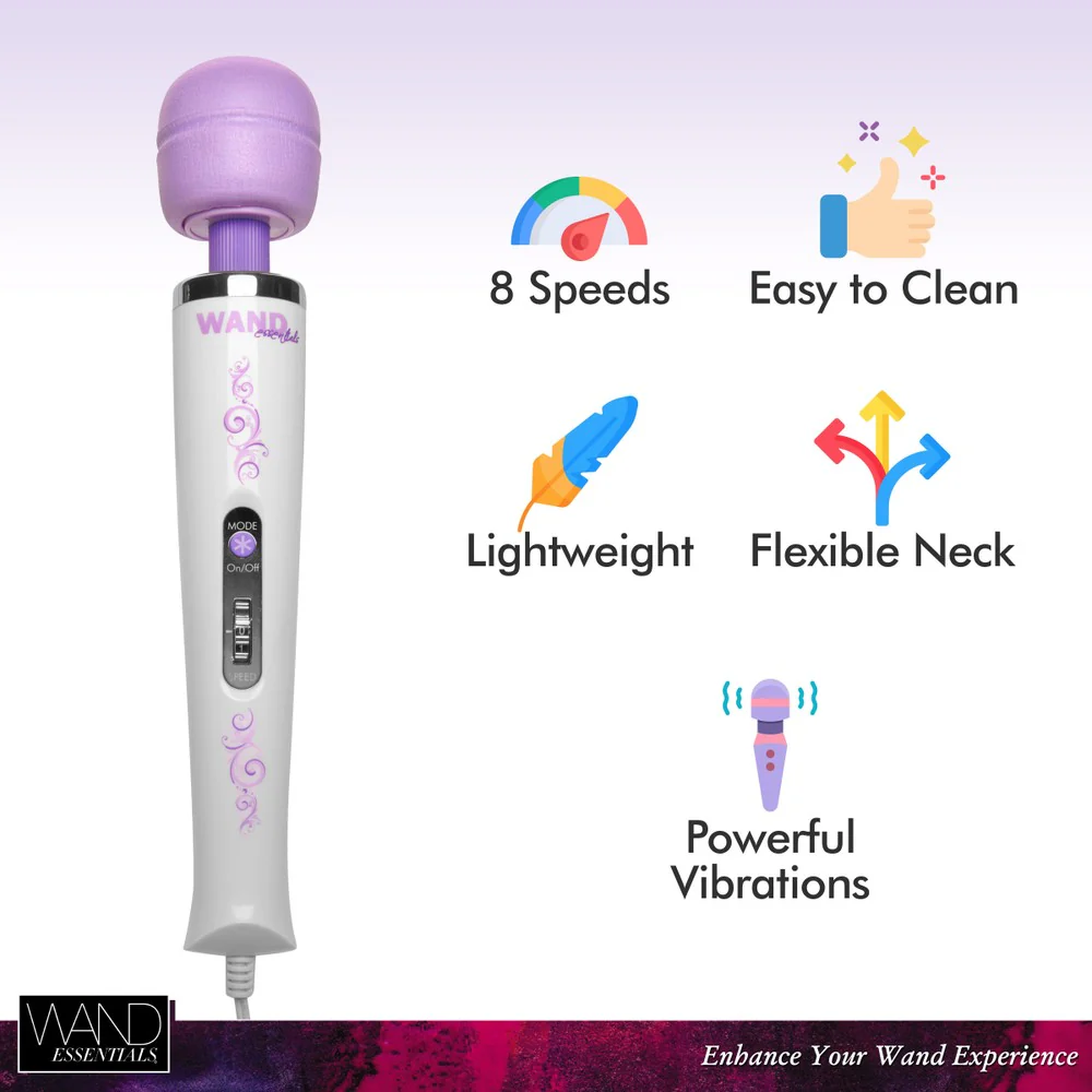The 8-Speed, 8-Function Wand Massager - 110v US - Image 4