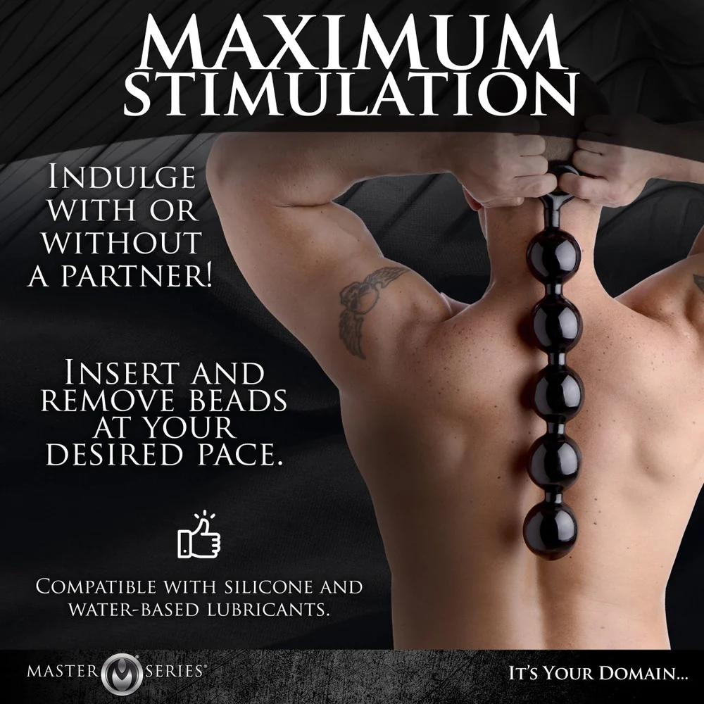 The Black Baller Anal Beads - Image 3