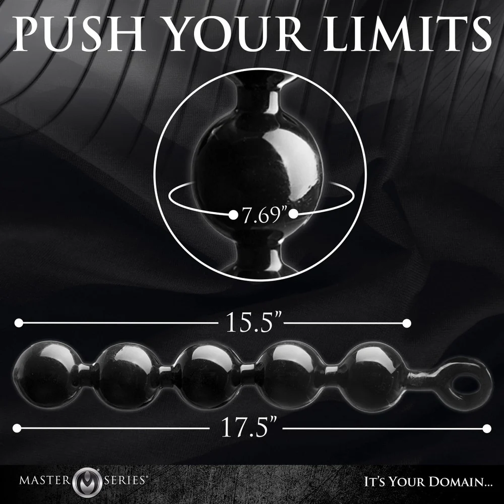 The Black Baller Anal Beads - Image 5