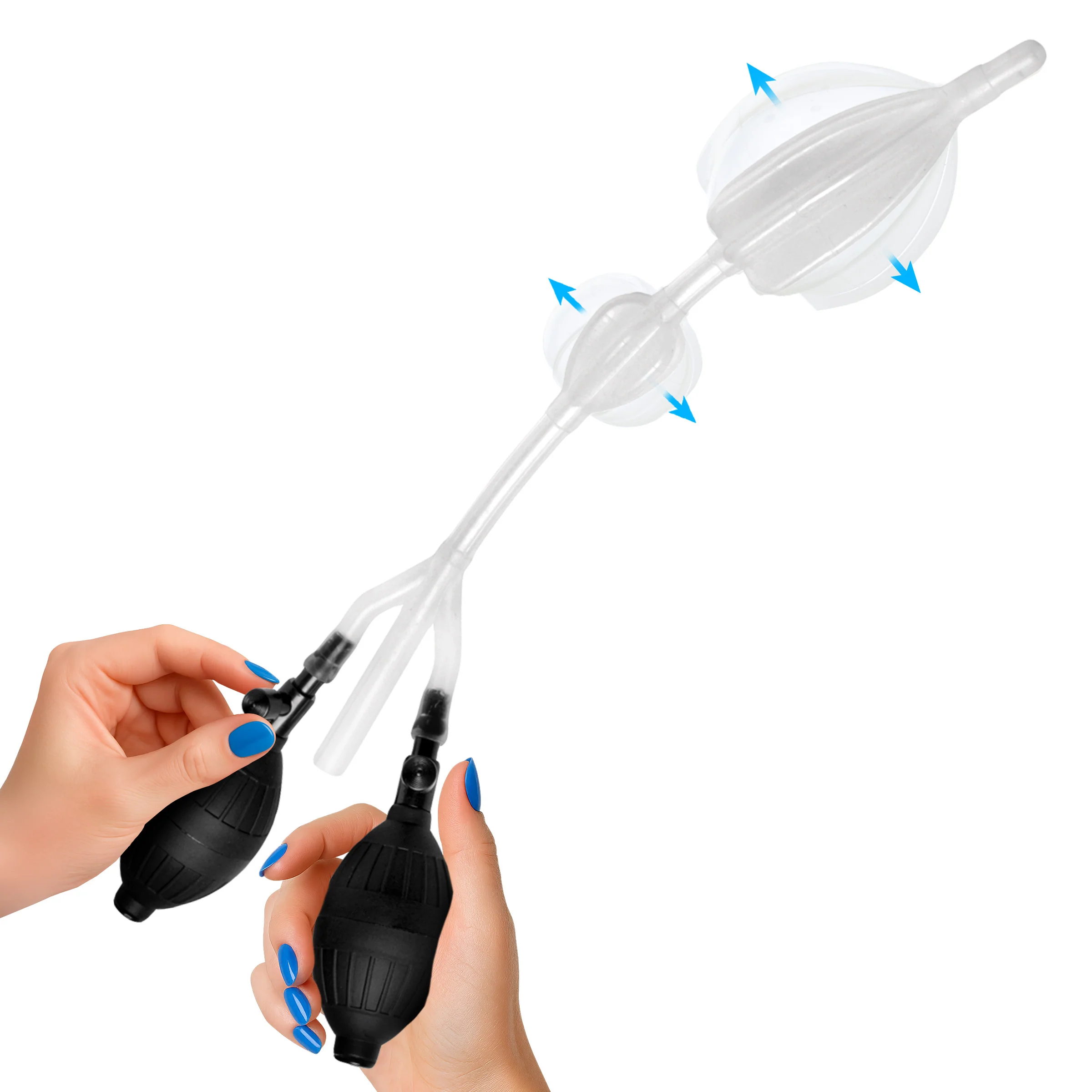 Silicone Inflatable Double Bulb Enema System