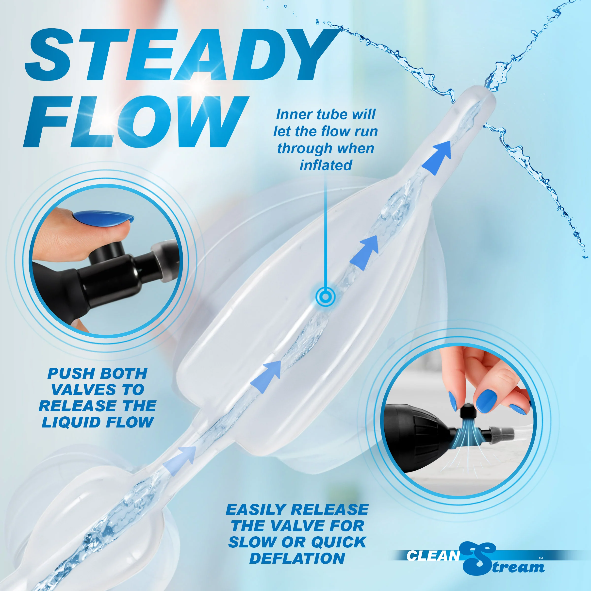 Silicone Inflatable Double Bulb Enema System - Image 4