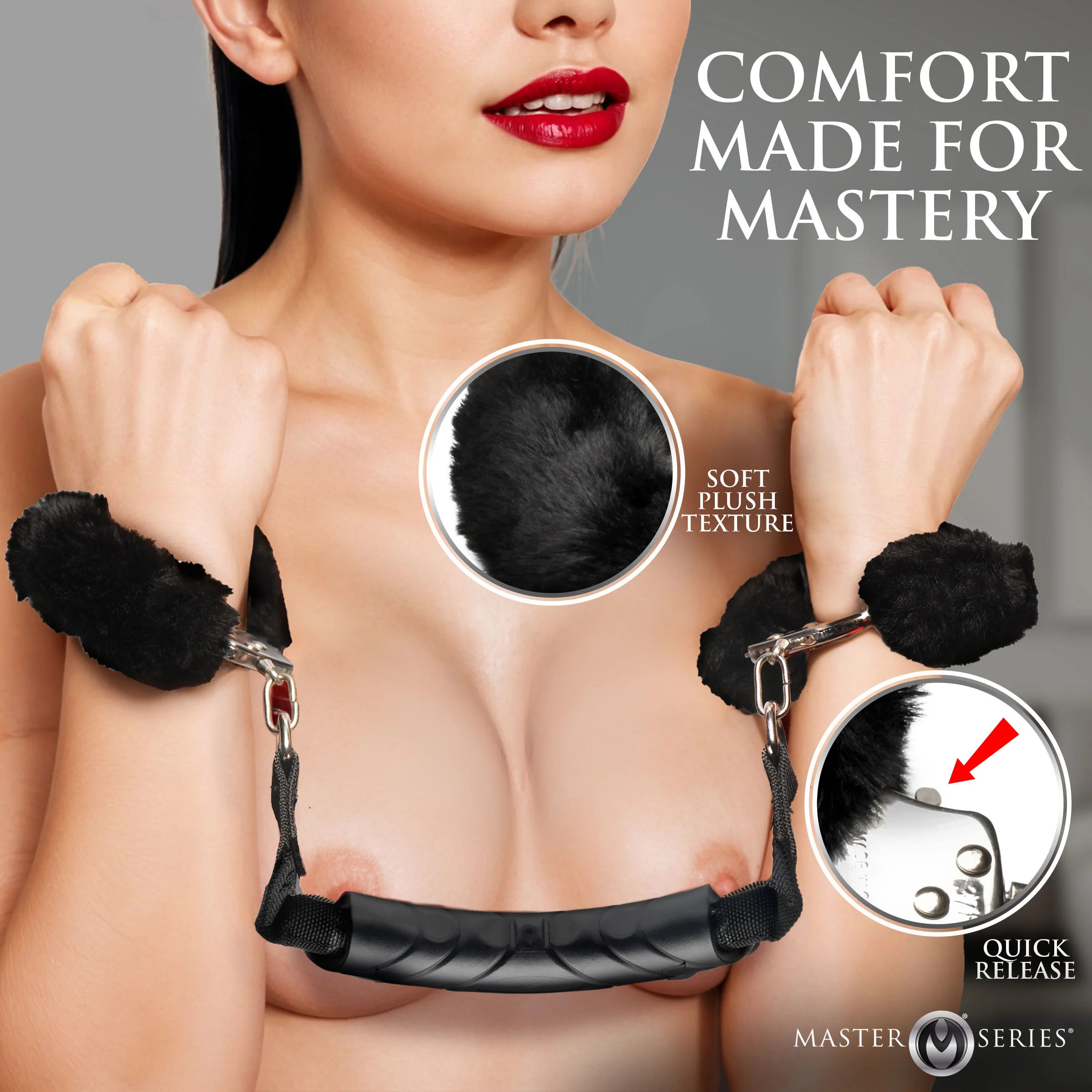 The Handler Furry Handcuffs with Handle - Image 4