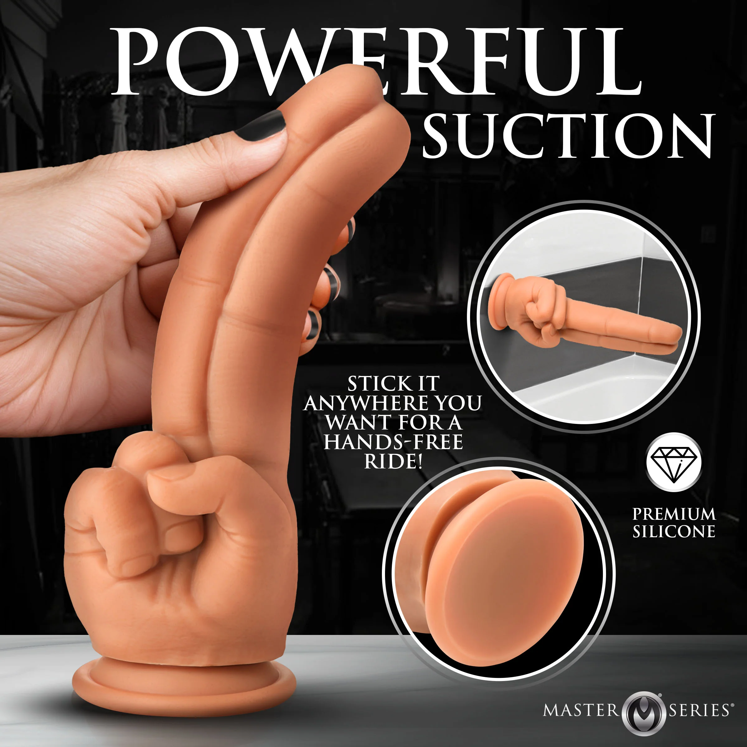 The Pleaser Double Finger Silicone Dildo - Image 4
